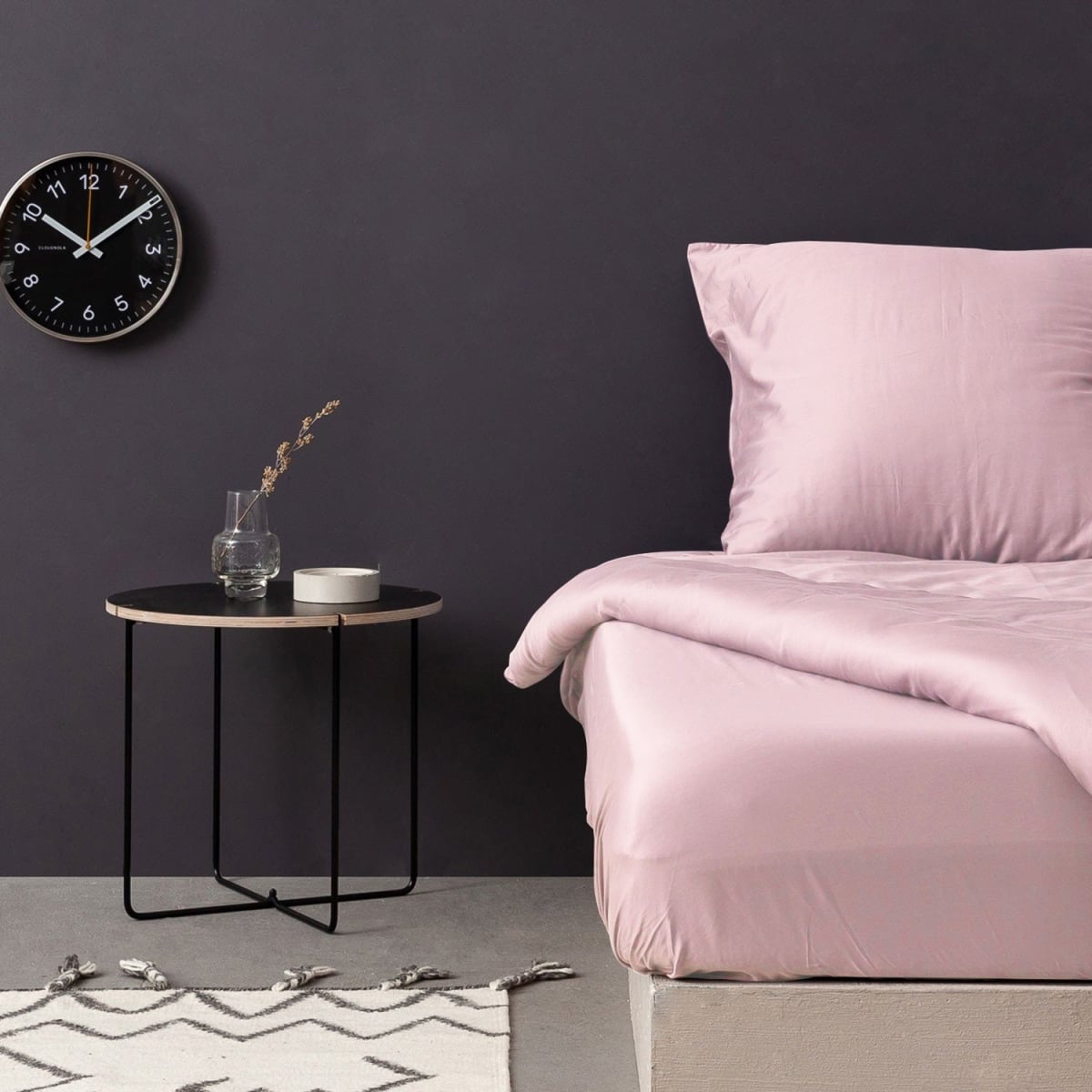 772WTN75131 78.74 x 0.5 x 55.12 in. DE Satin Double Fitted Sheet - Light Pink - Extra Large