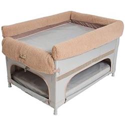 8002-gl Large Duplex Pet Bunk Bed & Gray With Camel Liner
