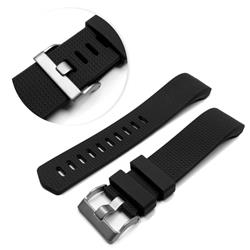 Tuff Luv C9-65 Silicone Strap With Wristband & Clasp For Fitbit Charge 2 - Black