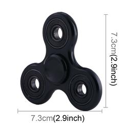 Tuff Luv H5-31 Trio Metal Alloy Gyro Fidget Spinner With Steel Bearings - Black Stealth Fighter