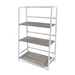 38450336 3 Tier Folding Shelf, White