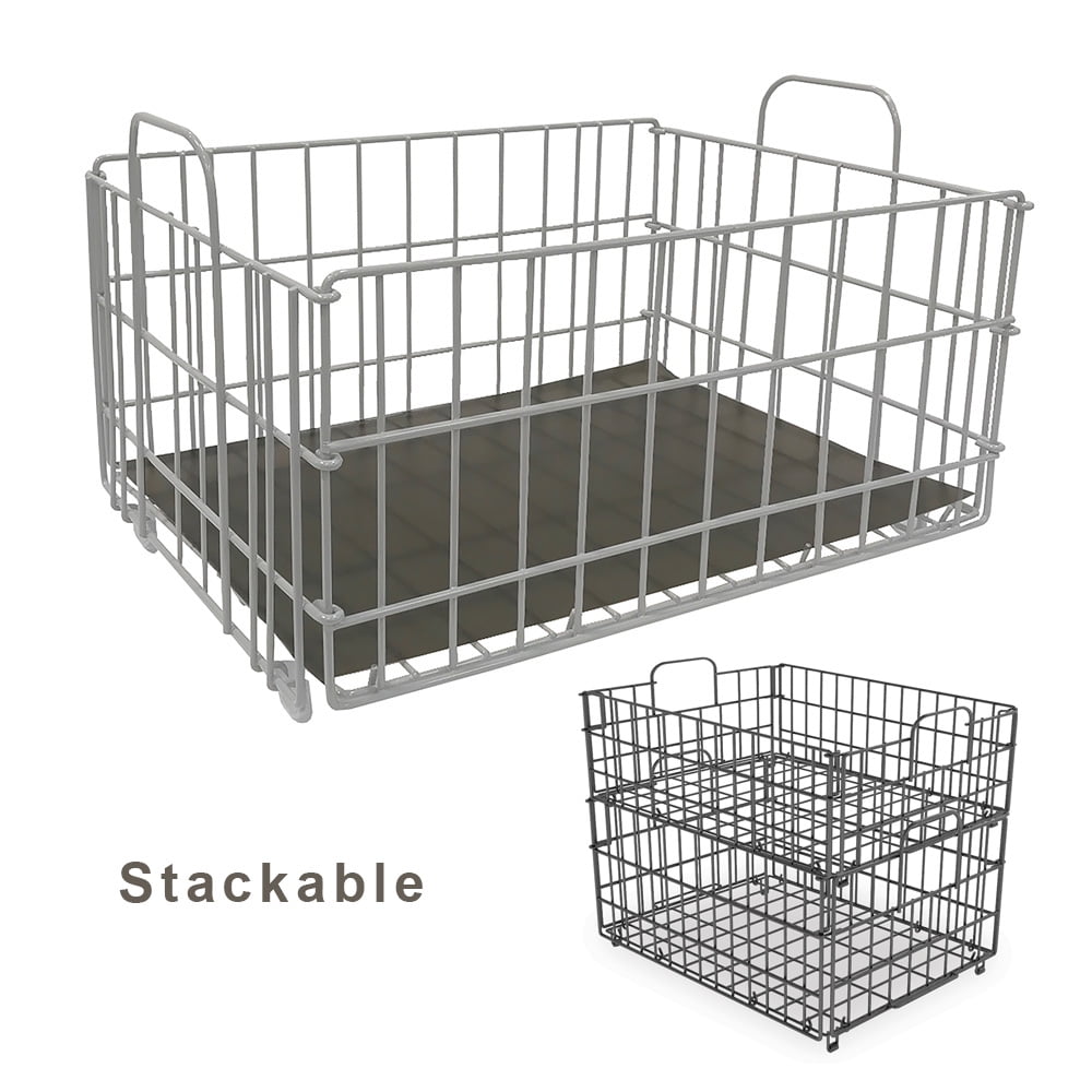 23308041 Cart System Wire Basket, Gray