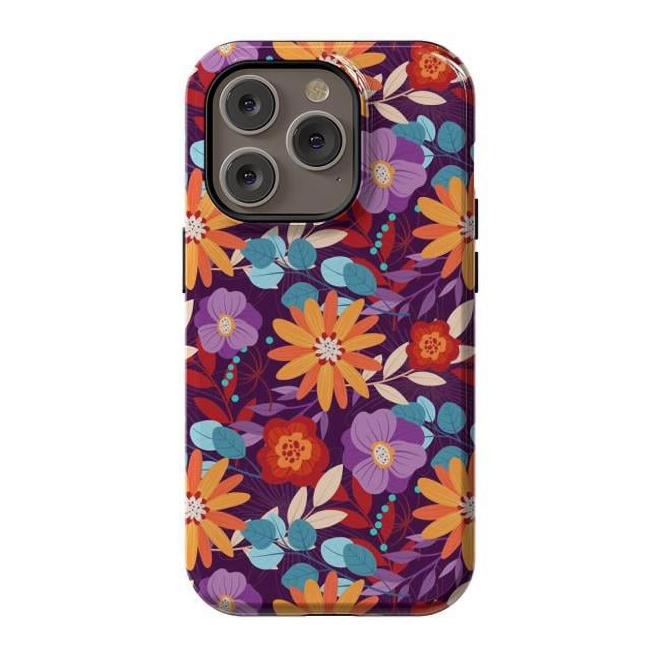 StrongFit Designer Cases for iPhone 14 Pro, Orange - Serenety