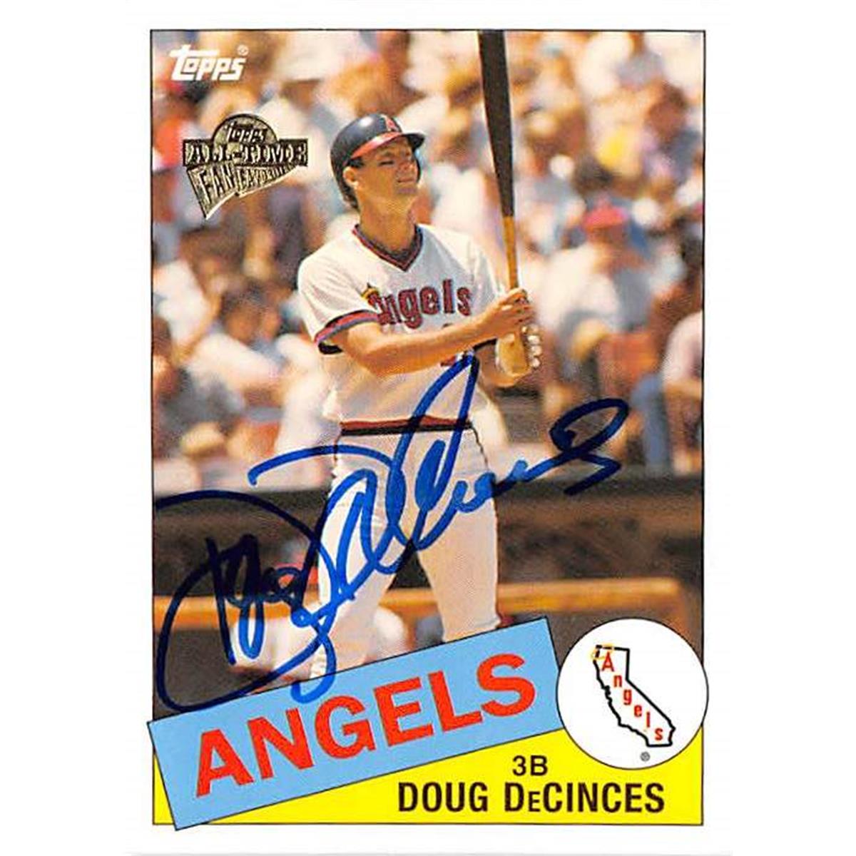 365673 Doug Decinces Autographed Baseball Card - 2004 Topps Fan Favorites-71