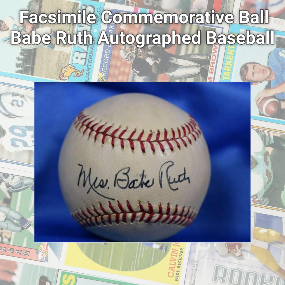Picture of Autograph Warehouse 302664 Facsimile Commemorative Ball Babe Ruth Autographed Baseball