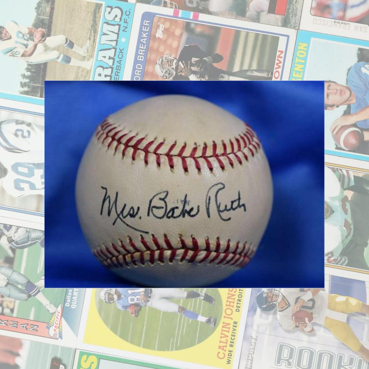Picture of Autograph Warehouse 302664 Facsimile Commemorative Ball Babe Ruth Autographed Baseball