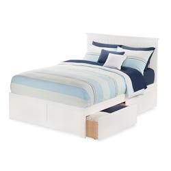 Ar8216112 Nantucket Extra Large Match Footboard With Urban Bed Drawers X 1 - White, Twin Size