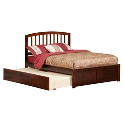 Richmond Match Footboard With Urban Trundle Bed - Antique Walnut, Full Size