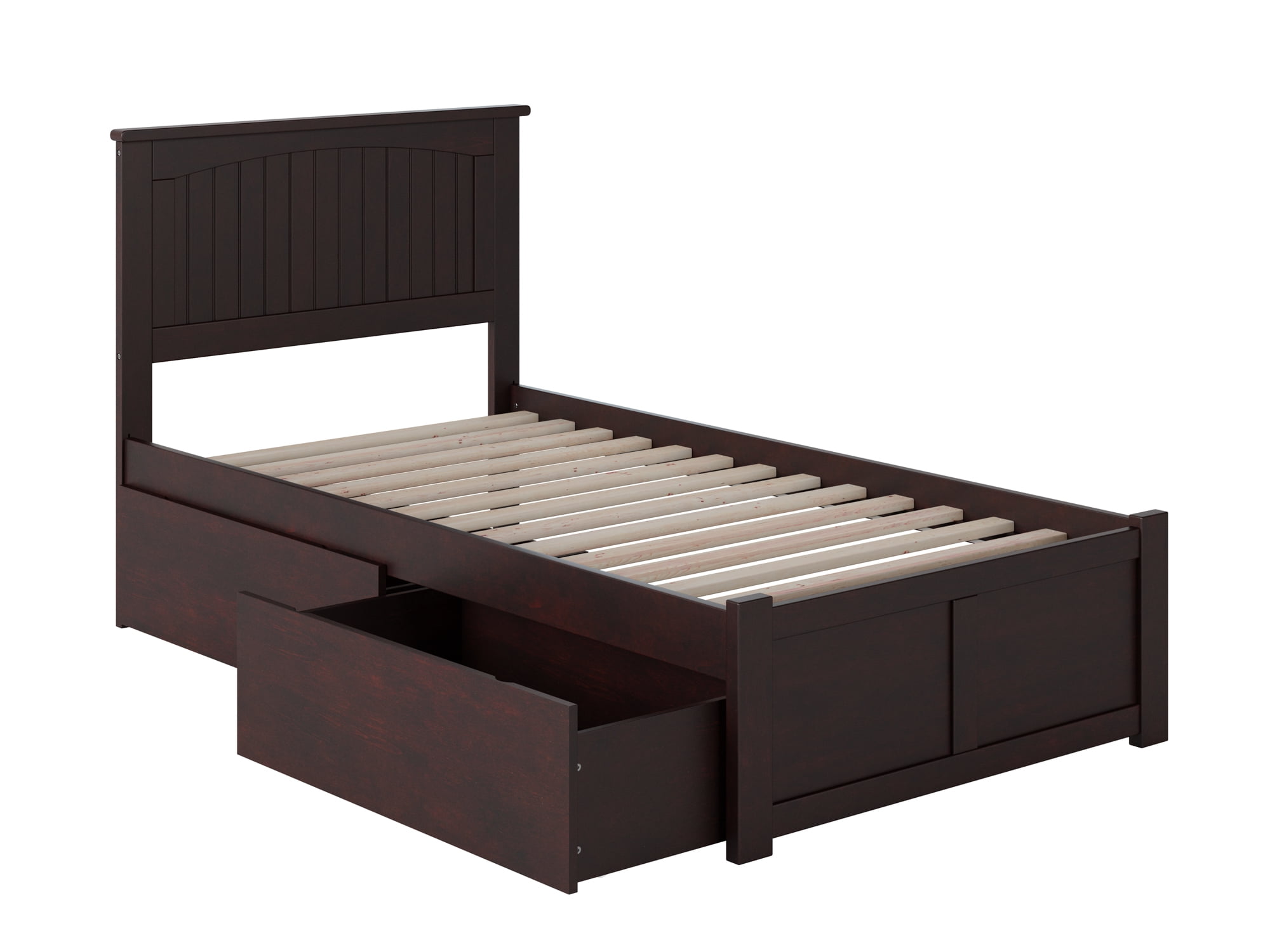 Ar8212111 Nantucket Panel Footboard & Urban Bed Drawers, Espresso - Twin Extra Large