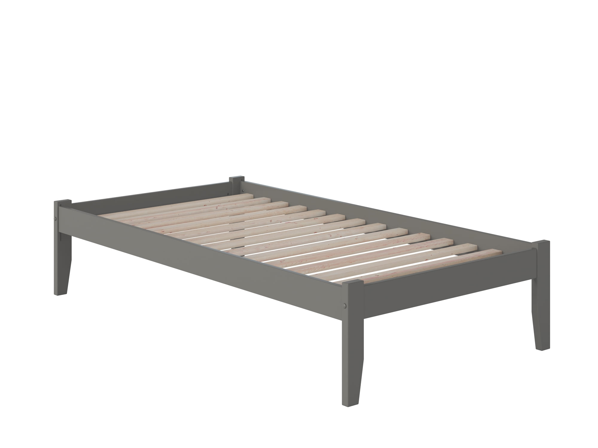 Ar8011009 Concord Twin Xl Platform Bed With Open Foot Board - Grey