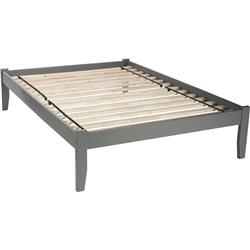 Ar8031009 Concord Full Platform Bed With Open Foot Board - Grey