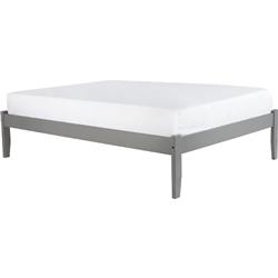 Ar8051009 Concord King Platform Bed With Open Foot Board - Grey