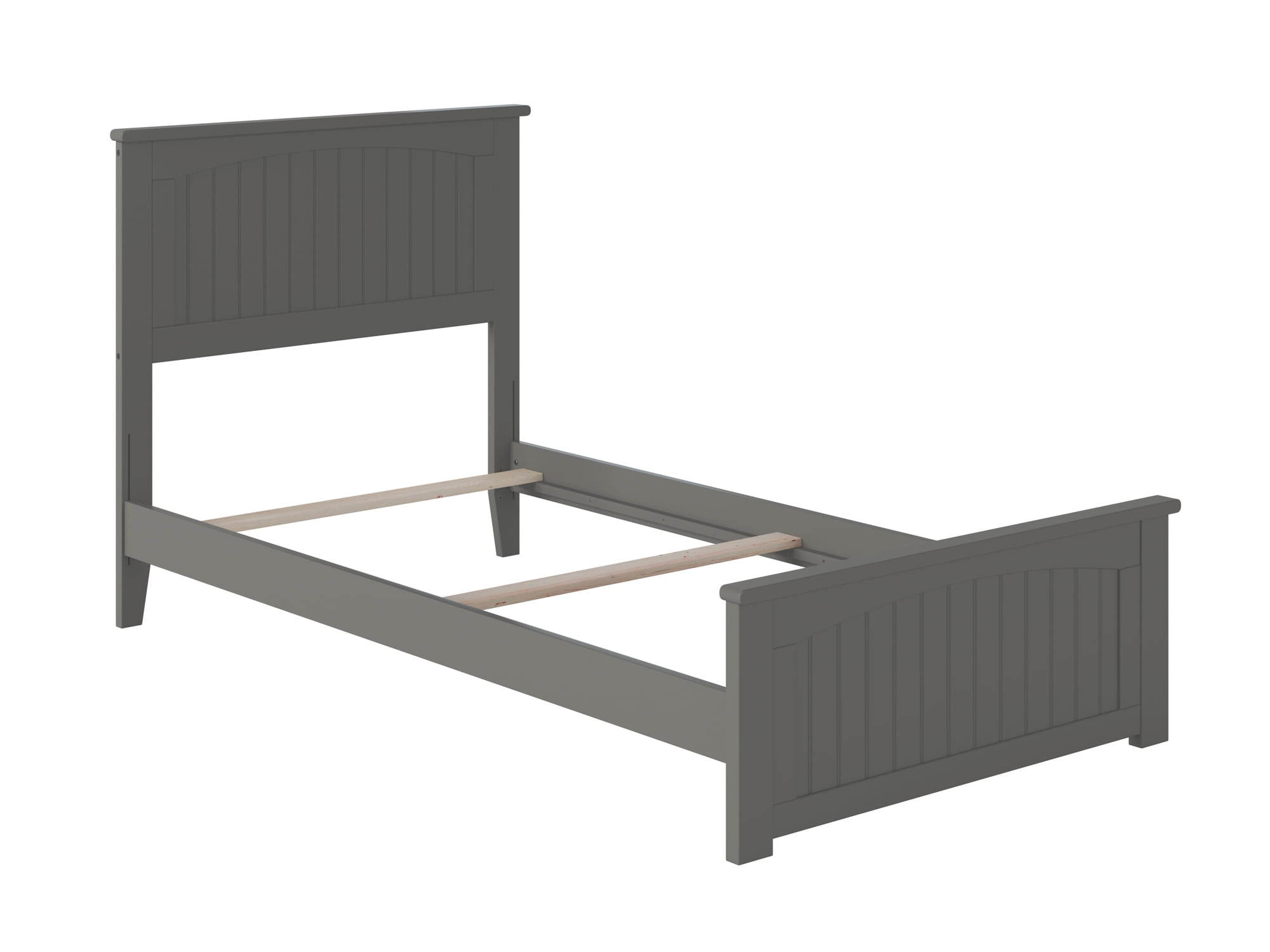 Ar8216039 Nantucket Twin Xl Traditional Bed With Matching Foot Board - Grey