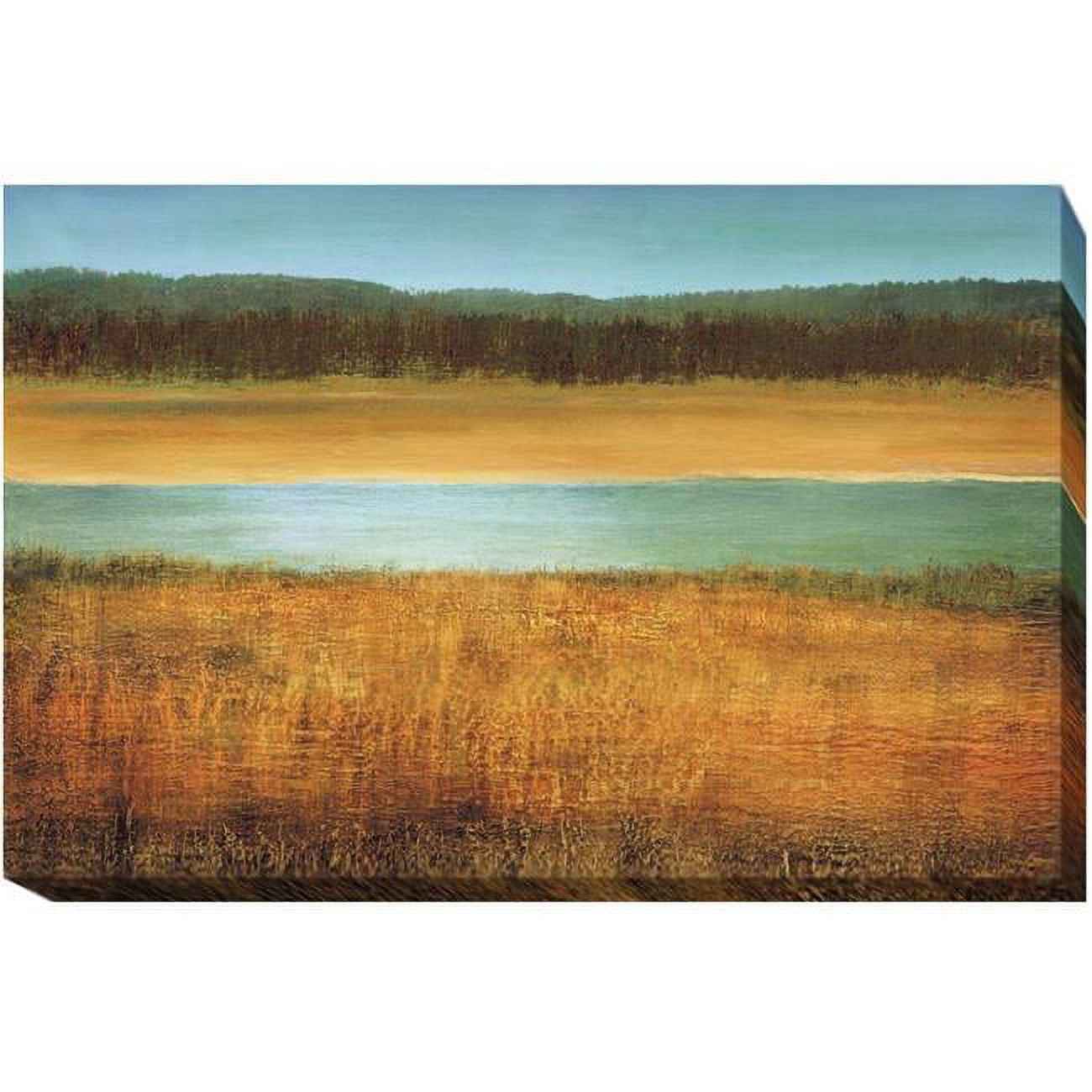 1624am316cg Riverside By Caroline Gold Premium Gallery-wrapped Canvas Giclee Art - 16 X 24 X 1.5 In.