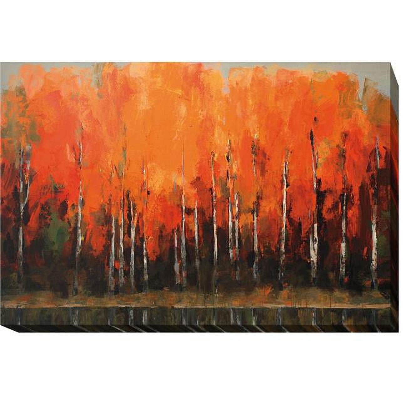 Birch Shoreline By Peter Colbert Premium Gallery-wrapped Canvas Giclee Art - 16 X 24 X 1.5 In.