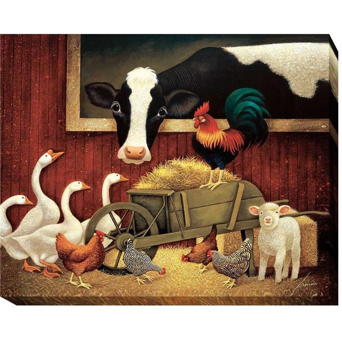 3240p758ig All My Friends By Lowell Herrero Premium Oversize Gallery-wrapped Canvas Giclee Art - 32 X 40 X 1.5 In.