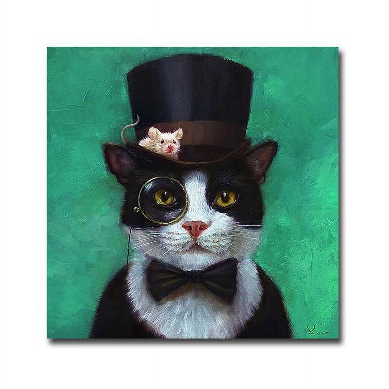 1212k568ig Tuxedo Cat By Lucia Heffernan Premium Gallery-wrapped Canvas Giclee Art - 12 X 12 X 1.5 In.