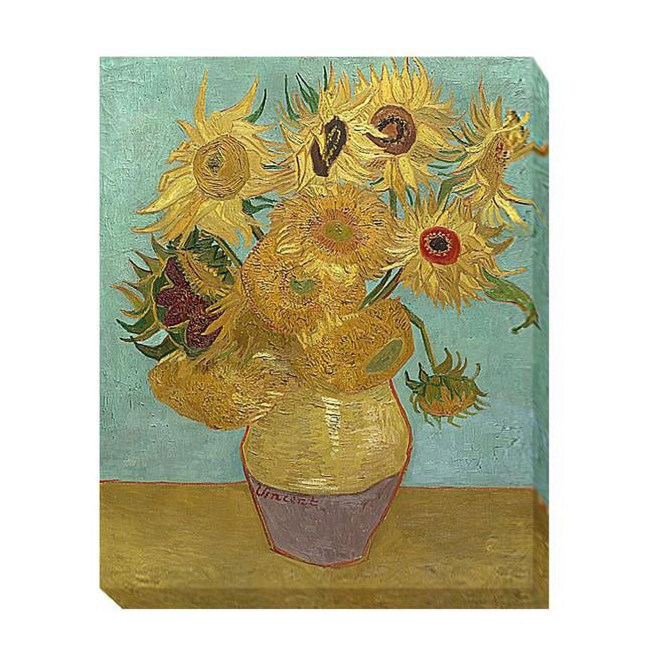 1215h964ig Sunflowers, 1889 By Vincent Van Gogh Premium Gallery-wrapped Canvas Giclee Art - 12 X 15 X 1.5 In.