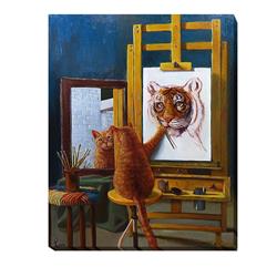 1215j554ig Norman Catwell By Lucia Heffernan Premium Gallery-wrapped Canvas Giclee Art - 12 X 15 X 1.5 In.
