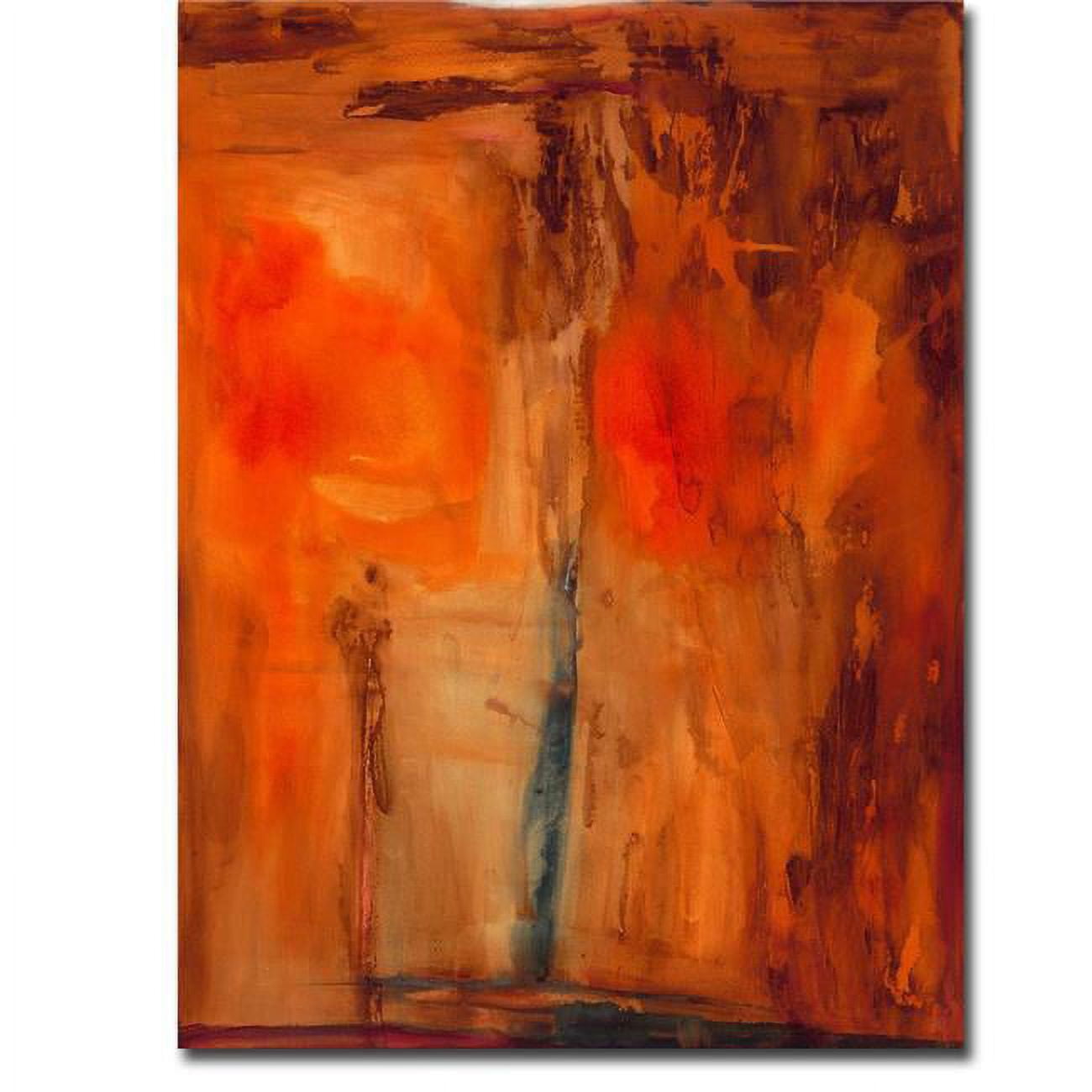 1216757tg Orange Glow By Michelle Oppenheimer Premium Gallery-wrapped Canvas Giclee Art - 16 X 12 In.