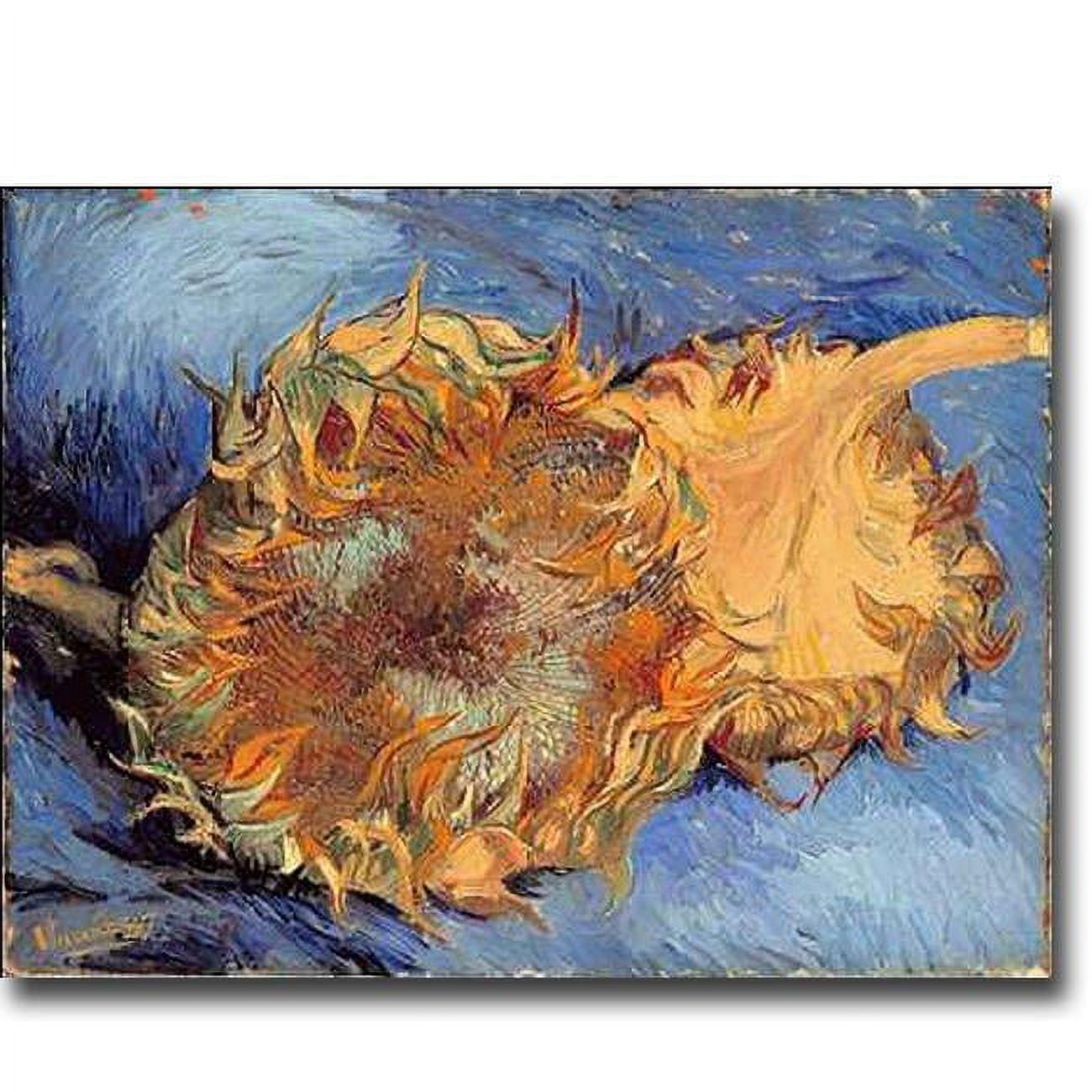 1216am187sag Tournesols By Vincent Van Gogh Premium Gallery-wrapped Canvas Giclee Art - 12 X 16 X 1.5 In.