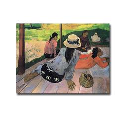 1216am428ig The Siesta By Paul Gauguin Premium Gallery-wrapped Canvas Giclee Art - 12 X 16 X 1.5 In.