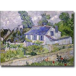 1216am487sag Houses At Auvers By Vincent Van Gogh Premium Gallery-wrapped Canvas Giclee Art - 12 X 16 X 1.5 In.