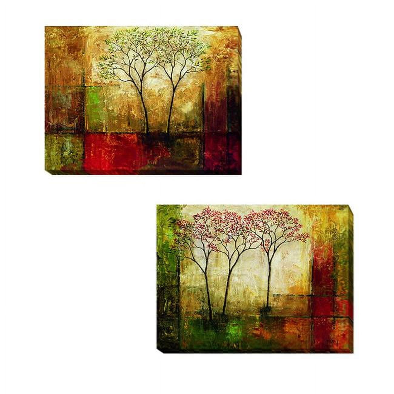 1216am511tg Morning Luster I & Ii By Mike Klung 2-piece Premium Gallery-wrapped Canvas Giclee Art Set - 12 X 16 X 1.5 In.