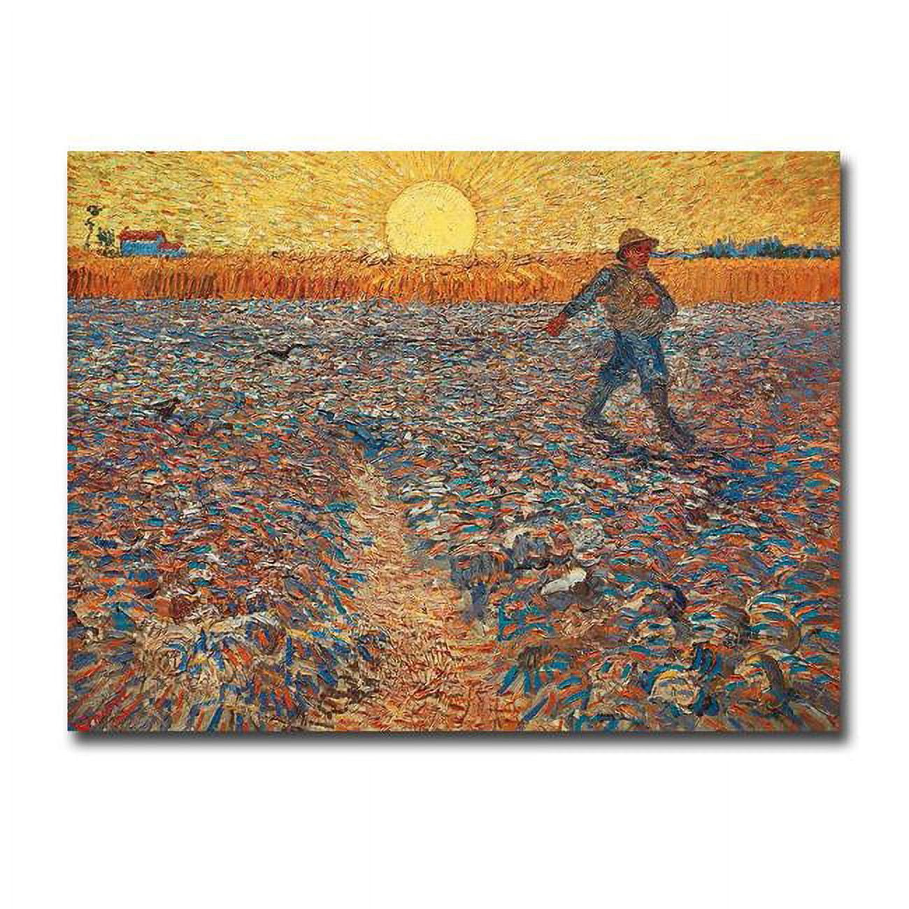 1216am557sag The Sower By Vincen Van Gogh Premium Gallery Wrapped Canvas Giclee Art - 12 X 16 X 1.5 In.