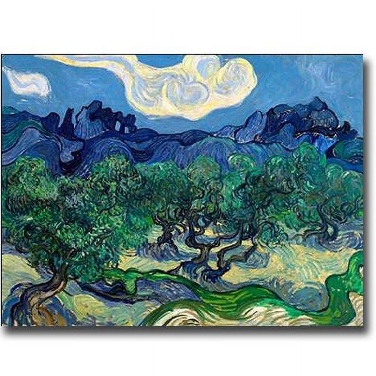 1216am587sag The Olive Trees By Vincent Van Gogh Premium Gallery-wrapped Canvas Giclee Art - 12 X 16 X 1.5 In.