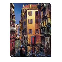 1216am636cg Venetian Light By O-toole Premium Gallery Wrapped Canvas Giclee Art - 12 X 16 X 1.5 In.