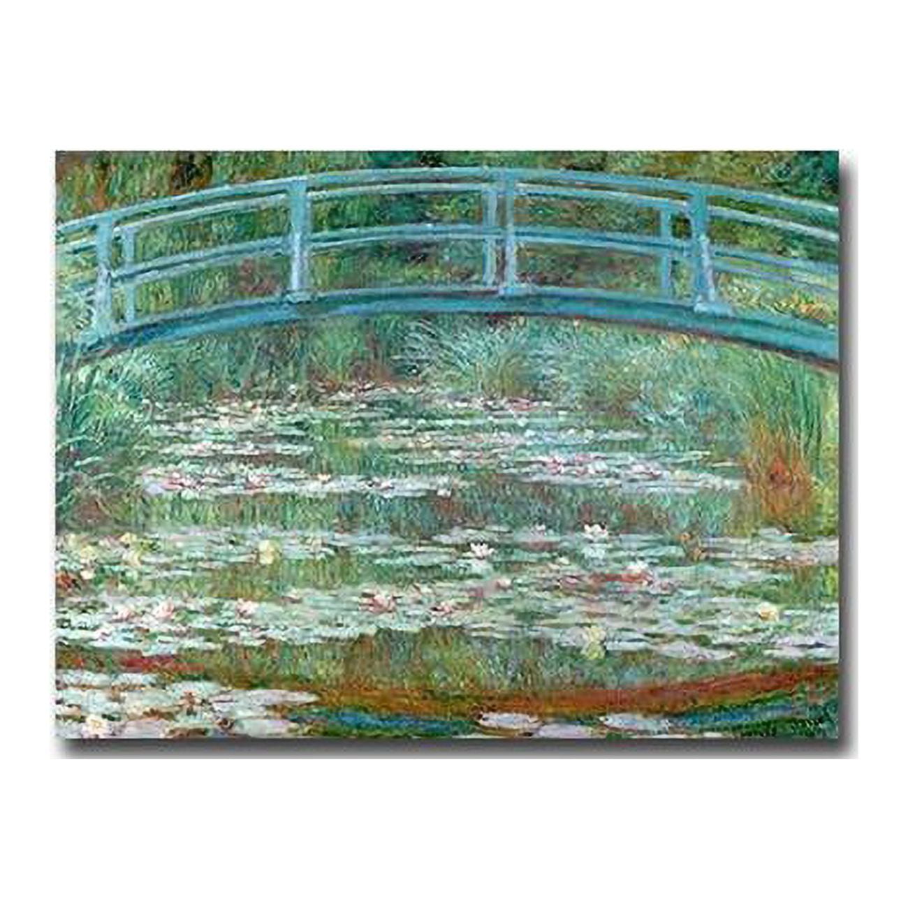 1216am799sag Water Lily Pond By Claude Monet Premium Gallery-wrapped Canvas Giclee Art - 12 X 16 X 1.5 In.