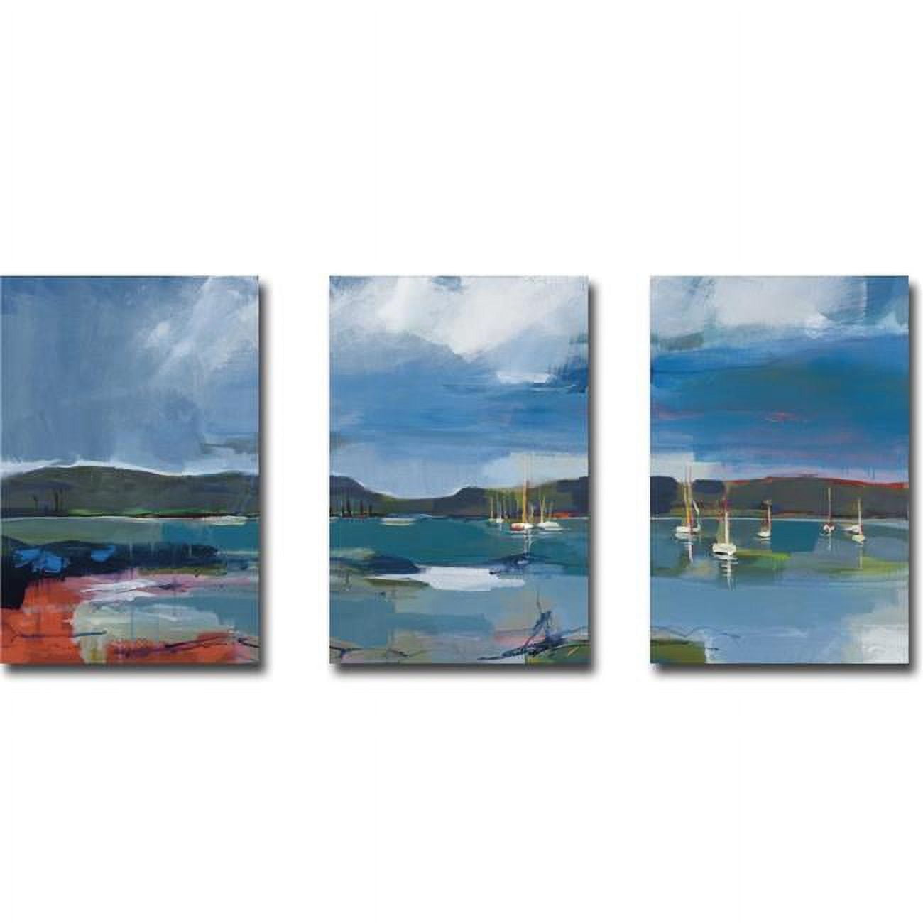 1624l602cg Coastal Display I, Ii, & Iii By A. Fitsimmons 3 Piece Premium Gallery-wrapped Canvas Giclee Art Set - 16 X 24 X 1.5 In.