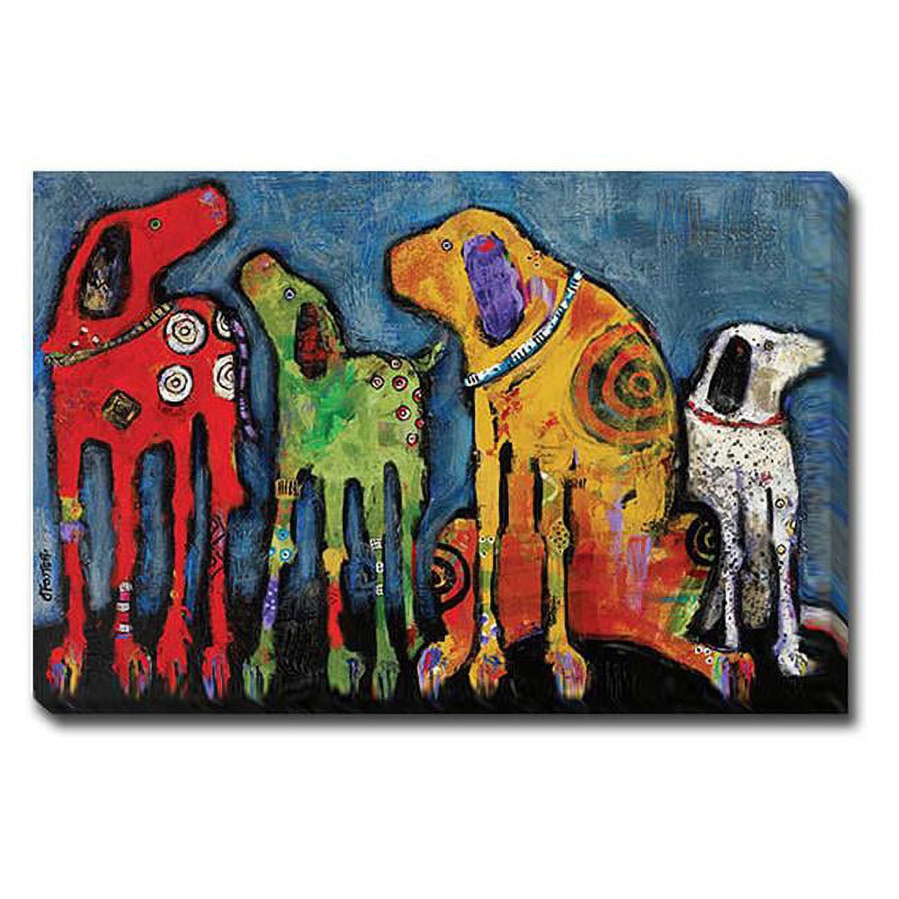 12184746eg Best Friends By Jenny Foster Premium Gallery-wrapped Canvas Giclee Art - 12 X 18 In.
