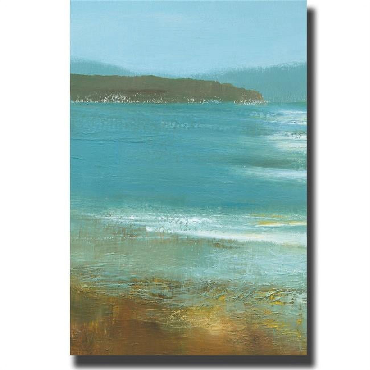 1218482cg Sealight By Caroline Gold Premium Gallery-wrapped Canvas Giclee Art - 12 X 18 X 1.5 In.