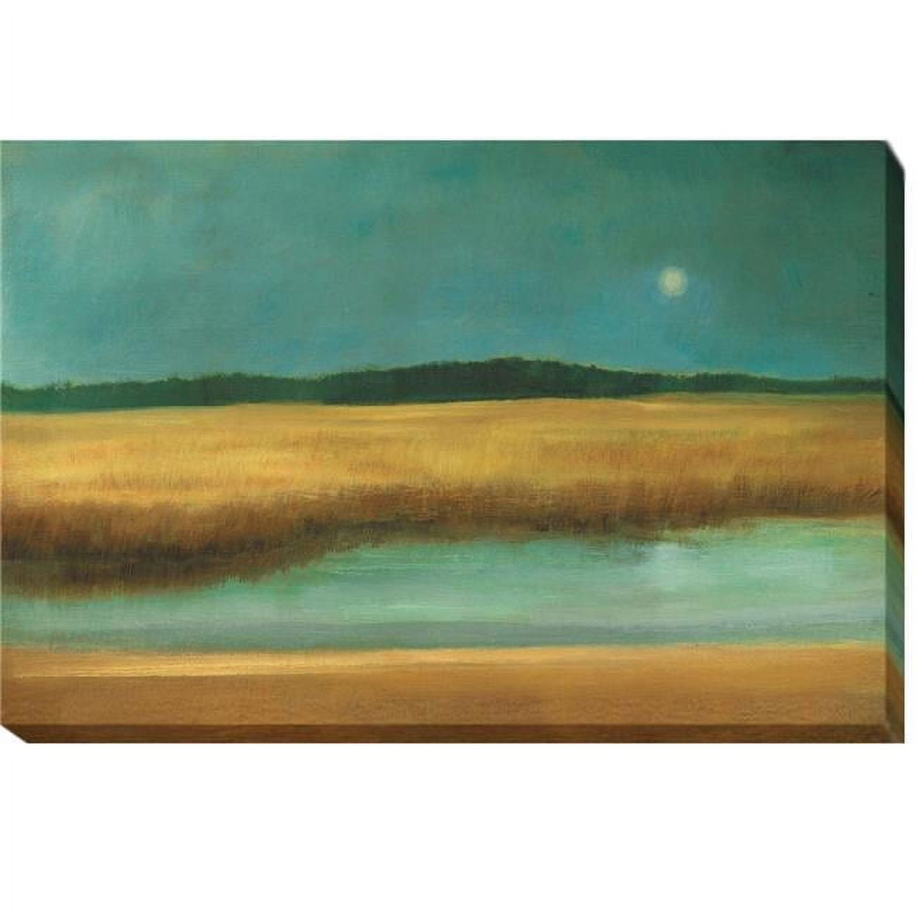 1218am117cg Harvest Moon By Caroline Gold Premium Gallery-wrapped Canvas Giclee Art - 12 X 18 X 1.5 In.