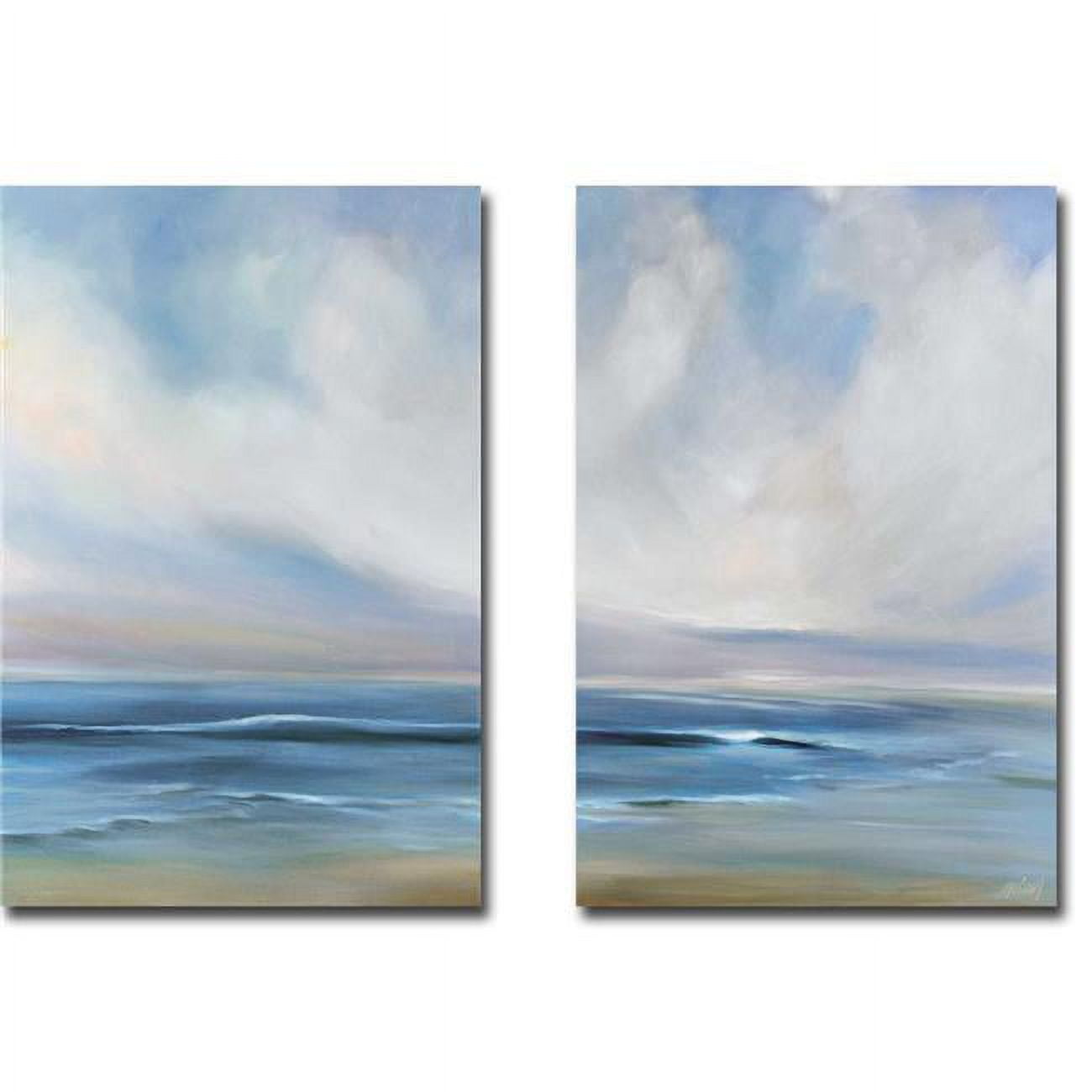 1218i782cg Cove Walk I & Ii By Joanne Parent 2-piece Premium Gallery-wrapped Canvas Giclee Art Set - 12 X 18 X 1.5 In.