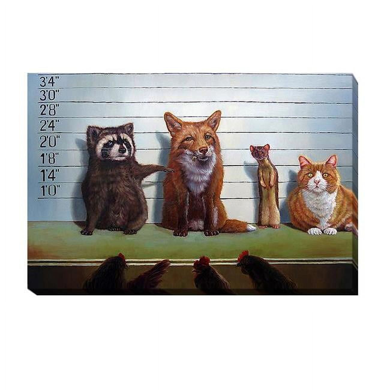 1218j554ig Usual Suspects By Lucia Heffernan Premium Gallery-wrapped Canvas Giclee Art - 12 X 18 X 1.5 In.