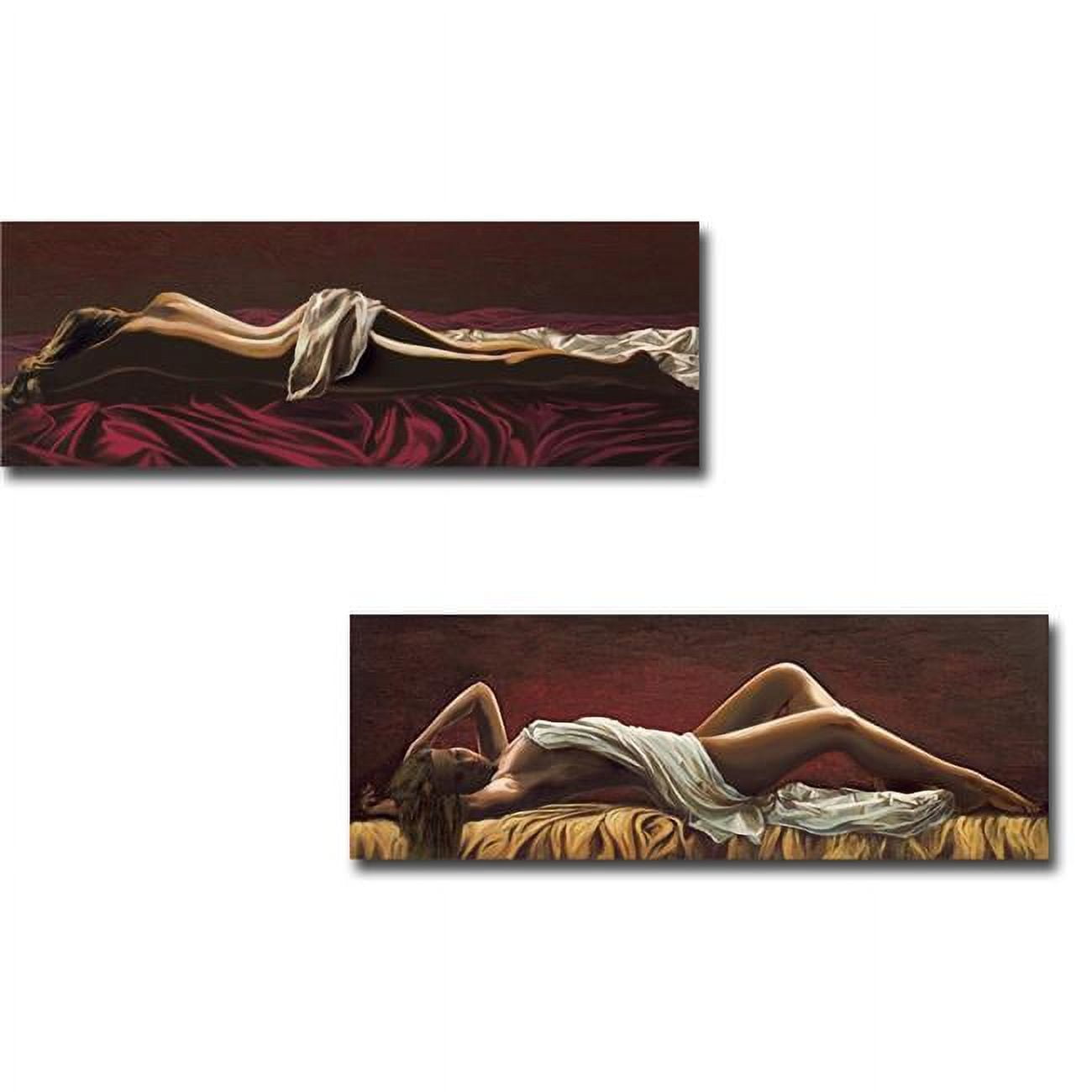 1648765tg Incanto Notturno By Giorgio Mariani 2-piece Premium Oversize Gallery-wrapped Canvas Giclee Art Set & Dolce Sognare - 16 X 48 In.