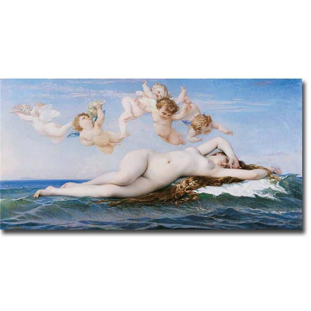 1224am535sag The Birth Of Venus By Alexandre Cabanel Premium Gallery Wrapped Canvas Giclee Art - Ready To Hang, 12 X 24 X 1.5 In.