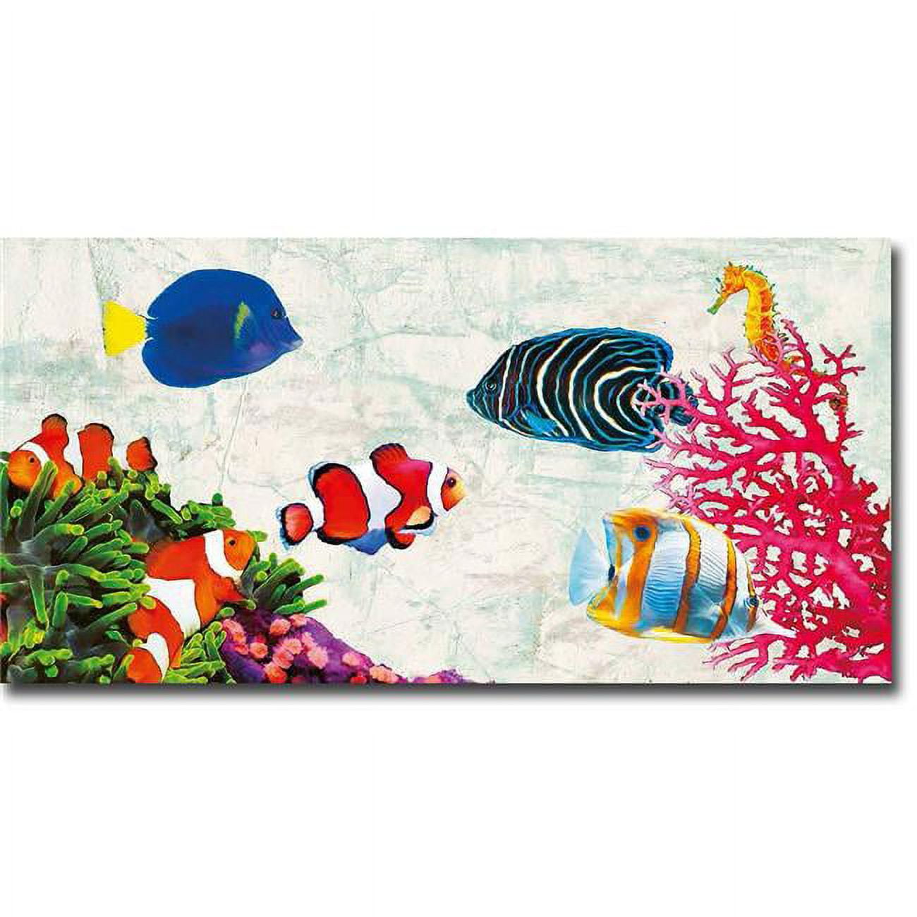 1224am537sag Tropical People By Teo Rizzardi Premium Gallery Wrapped Canvas Giclee Art - Ready To Hang, 12 X 24 X 1.5 In.