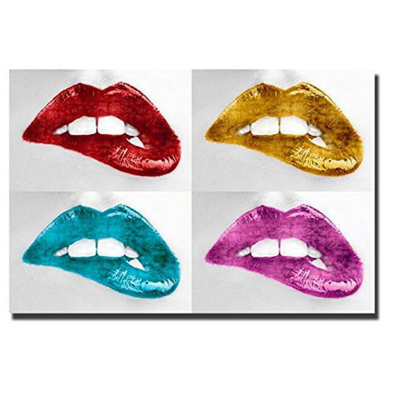 2436j277tg Luscious Quartet By Sarah Mcguire Custom Gallery-wrapped Canvas Giclee Art - Ready To Hang, 24 X 36 X 1.5 In.