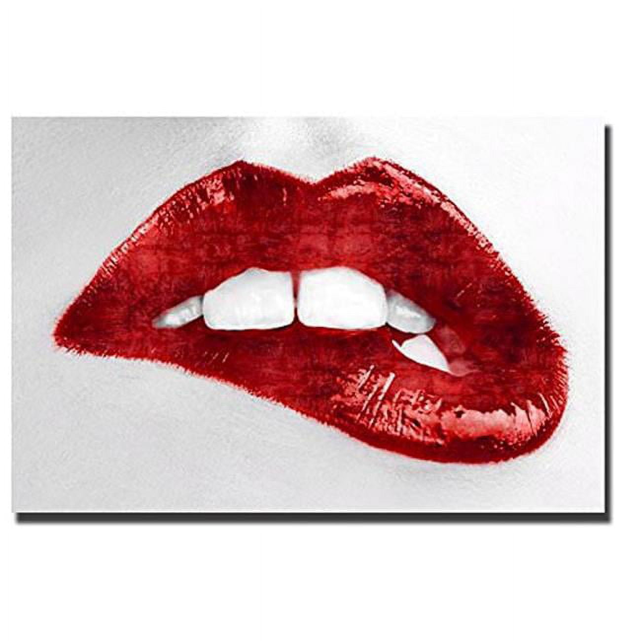 2436k277tg Luscious Red By Sarah Mcguire Custom Gallery-wrapped Canvas Giclee Art - Ready To Hang, 24 X 36 X 1.5 In.