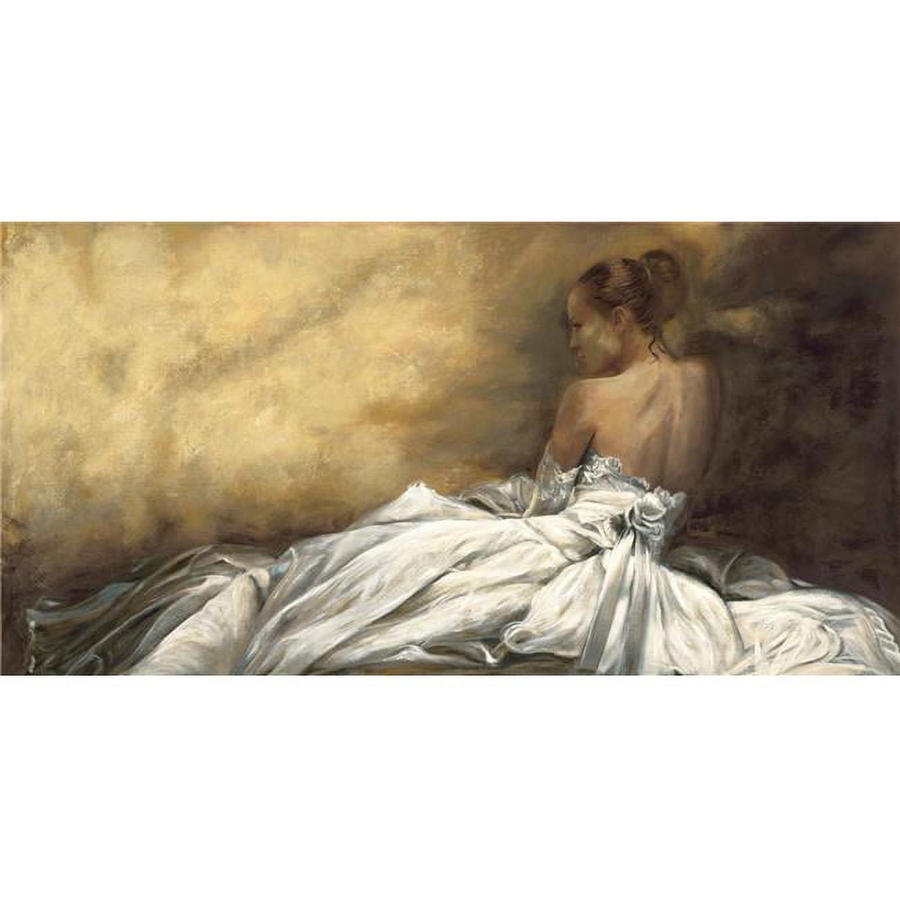 Eleganza In Bianco - Elegance In White By Andrea Bassetti Premium Gallery-wrapped Canvas Giclee Art - Ready To Hang, 12 X 24 X 1.5 In.