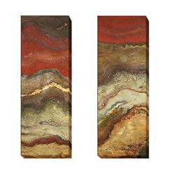 1236am209sg Tierra Panel By Patricia Pinto Premium Gallery-wrapped Canvas Giclee Art Set - Ready-to-hang, 12 X 24 X 1.5 In.