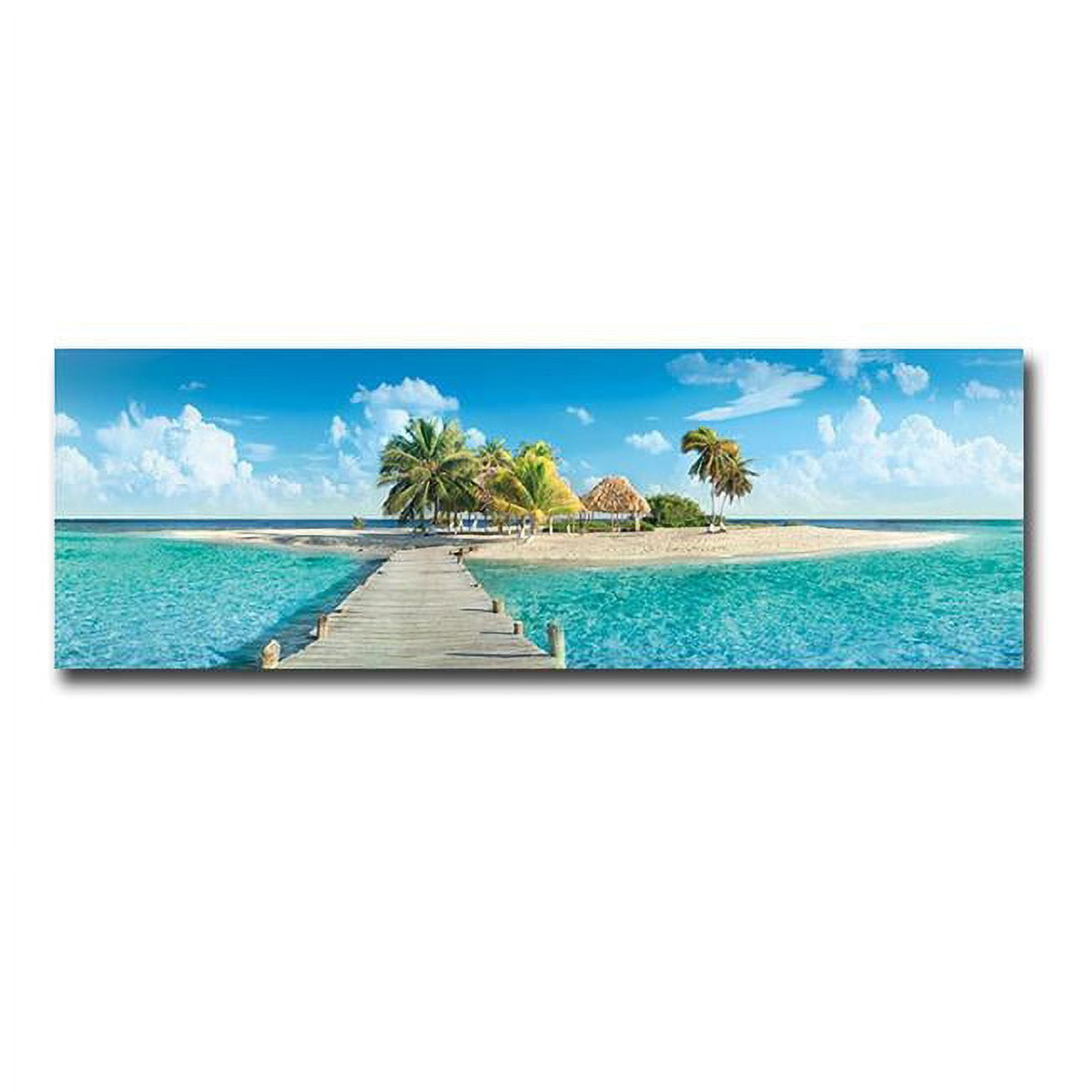 1236w743eg Tropical Paradise By Doug Cavanah Premium Gallery-wrapped Canvas Giclee Art - Ready-to-hang, 12 X 36 X 1.5 In.