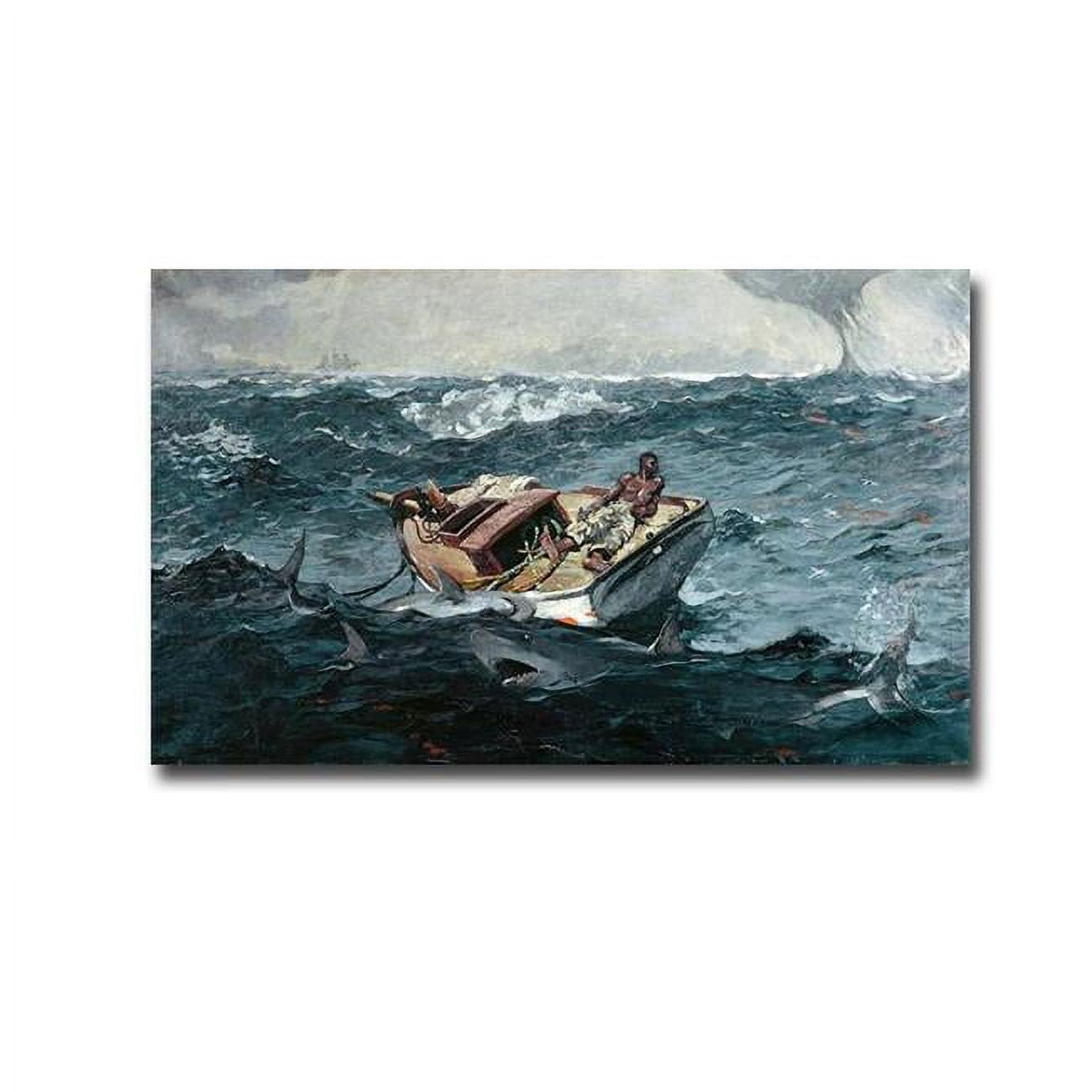 2440786bg Gulf Stream By Winslow Homer Premium Gallery-wrapped Canvas Giclee Art - Ready To Hang, 24 X 40 X 1.5 In.