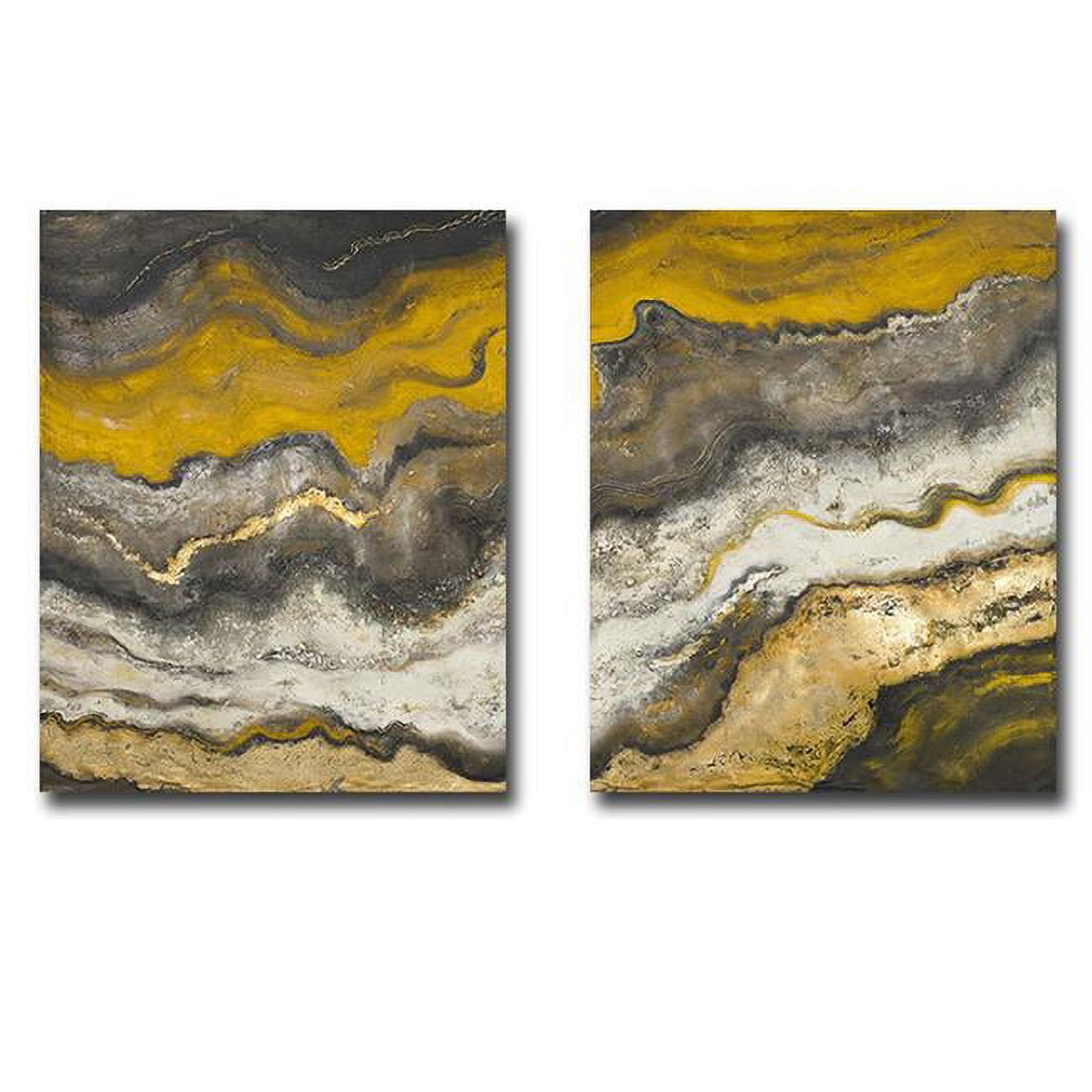 Lava Flow I & Ii By Patricia Pinto Premium Gallery-wrapped Canvas Giclee Art Set - Ready-to-hang, 16 X 20 X 1.5 In.