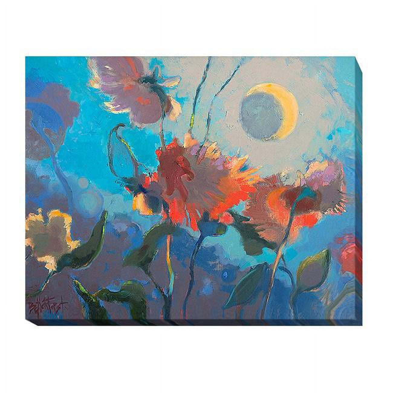 1620j884ig Dahlia Moonglow By Beth A Forst Premium Gallery-wrapped Canvas Giclee Art - Ready-to-hang, 16 X 20 X 1.5 In.