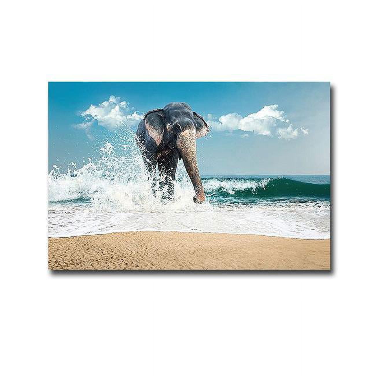 Elephant By Photoinc Studio Premium Gallery-wrapped Canvas Giclee Art - Ready-to-hang, 16 X 24 In.